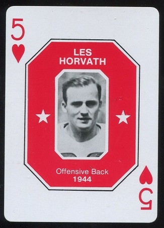 Les Horvath HOF 1979 Ohio State Greats 1966-1978 football card Les Horvath HOF 1979 Ohio State Greats 1966-1978 football card