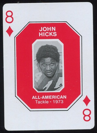 John Hicks 1973 1979 Ohio State Greats 1966-1978 football card John Hicks 1973 1979 Ohio State Greats 1966-1978 football card