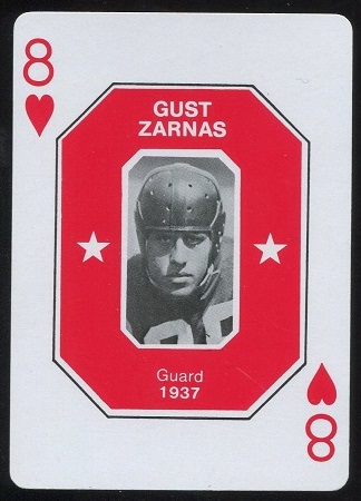 Gust Zarnas HOF 1979 Ohio State Greats 1966-1978 football card
