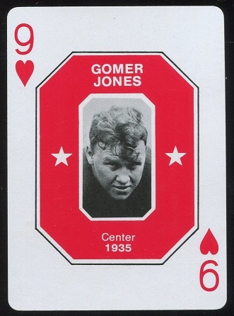Gomer Jones HOF 1979 Ohio State Greats 1966-1978 football card