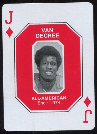 Van DeCree 1974 1979 Ohio State Greats 1966-1978 football card