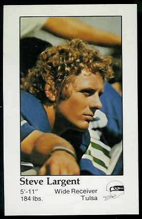 Steve Largent 1979 Seahawks Police football card