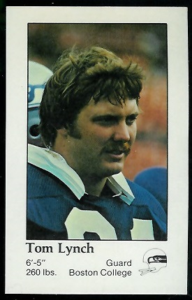 Tom Lynch 1979 Seahawks Police football card