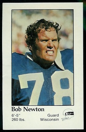 Bob Newton 1979 Seahawks Police football card