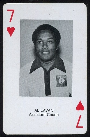 Al Lavan 1979 Stanford Playing Cards football card