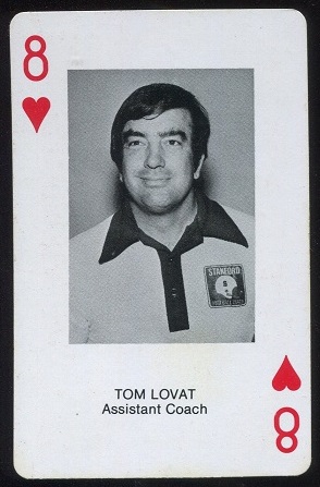 Tom Lovat 1979 Stanford Playing Cards football card
