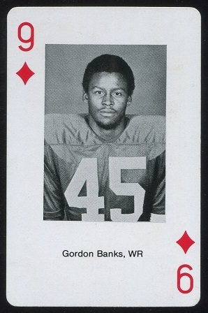 Gordon Banks 1979 Stanford Playing Cards football card