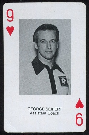 George Seifert 1979 Stanford Playing Cards football card George Seifert 1979 Stanford Playing Cards football card
