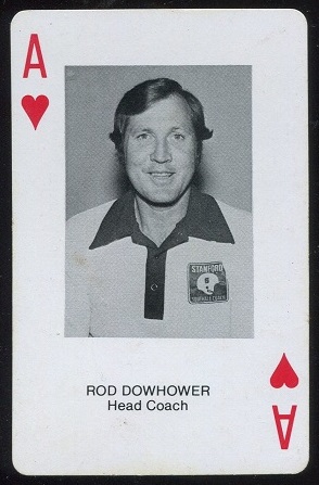 Rod Dowhower 1979 Stanford Playing Cards football card
