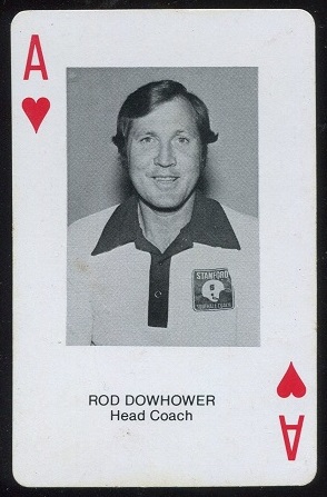 Rod Dowhower 1979 Stanford Playing Cards football card Rod Dowhower 1979 Stanford Playing Cards football card