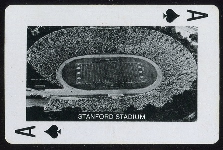 Stanford Stadium 1979 Stanford Playing Cards football card
