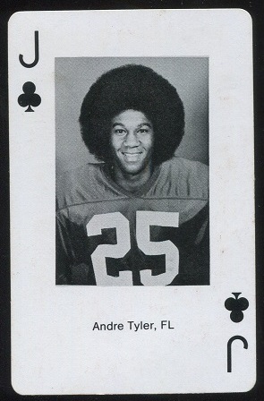 Andre Tyler 1979 Stanford Playing Cards football card