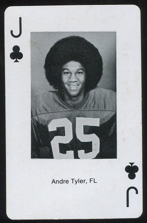 Andre Tyler 1979 Stanford Playing Cards football card Andre Tyler 1979 Stanford Playing Cards football card