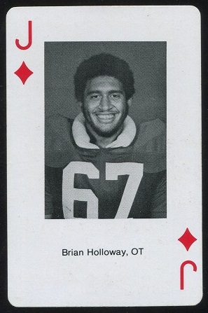Brian Holloway 1979 Stanford Playing Cards football card
