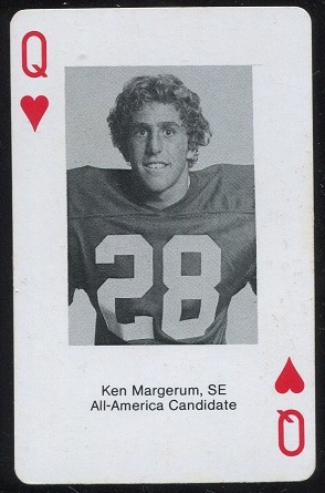 Ken Margerum 1979 Stanford Playing Cards football card
