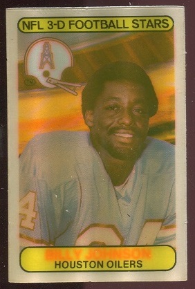 Billy Johnson 1979 Stop N Go football card