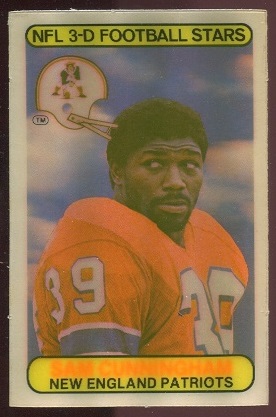 Sam Cunningham 1979 Stop N Go football card