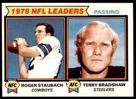1978 NFL Leaders: Passing 1979 Topps football card