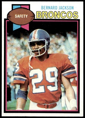 Bernard Jackson 1979 Topps football card