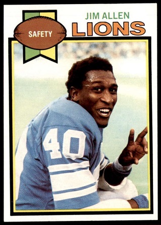 Jimmy Allen 1979 Topps football card