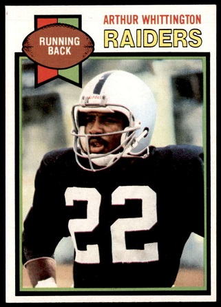 Arthur Whittington 1979 Topps football card