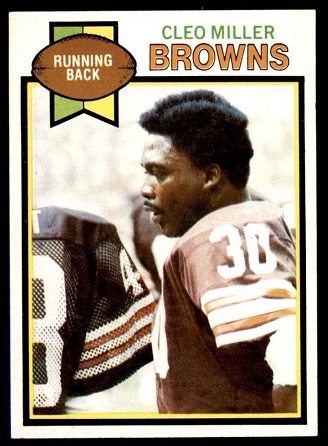 Cleo Miller 1979 Topps football card