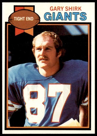 Gary Shirk 1979 Topps football card