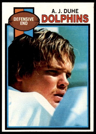 A.J. Duhe 1979 Topps football card