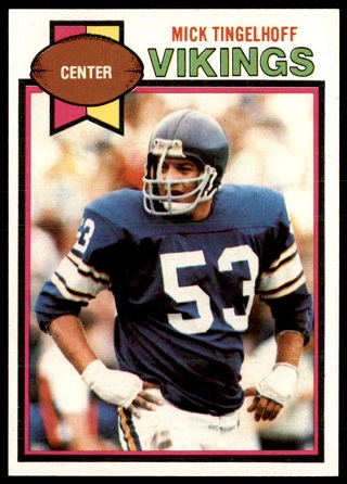 Mick Tingelhoff 1979 Topps football card