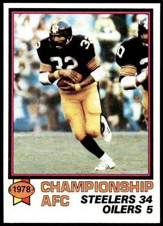 1978 AFC Championship 1979 Topps football card