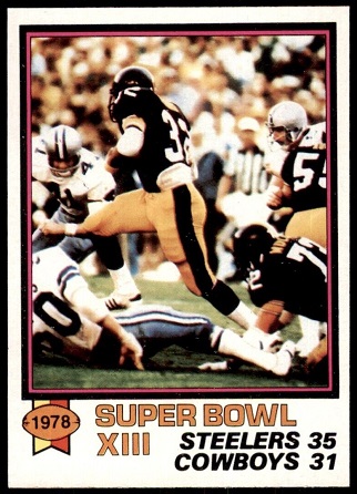 Super Bowl XIII 1979 Topps football card