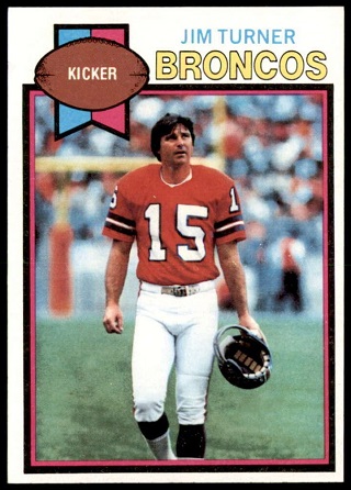 Jim Turner 1979 Topps football card