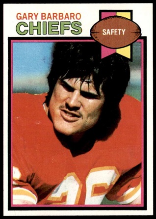 Gary Barbaro 1979 Topps football card