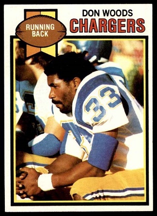 Don Woods 1979 Topps football card