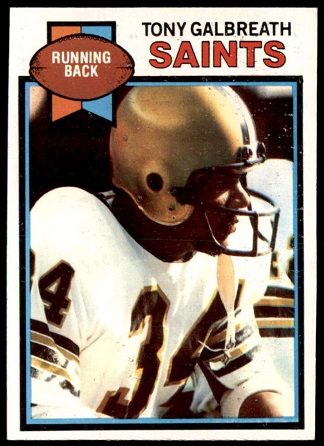 Tony Galbreath 1979 Topps football card