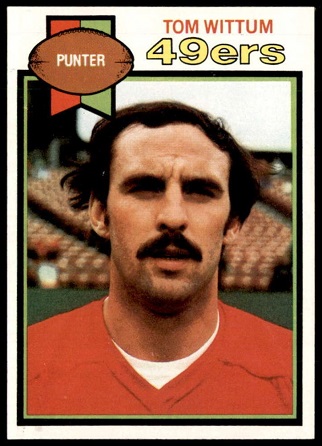 Tom Wittum 1979 Topps football card