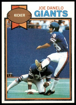Joe Danelo 1979 Topps football card