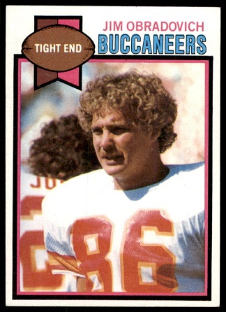 Jim Obradovich 1979 Topps football card