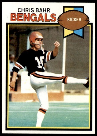 Chris Bahr 1979 Topps football card