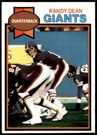 Randy Dean 1979 Topps football card