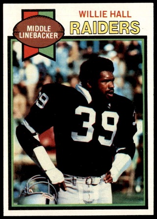 Willie Hall 1979 Topps football card