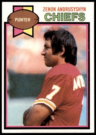 Zenon Andrusyshyn 1979 Topps football card Zenon Andrusyshyn 1979 Topps football card