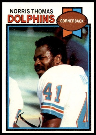 Norris Thomas 1979 Topps football card