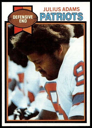 Julius Adams 1979 Topps football card