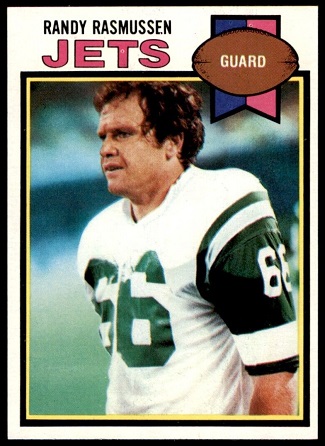 Randy Rasmussen 1979 Topps football card