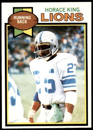 Horace King 1979 Topps football card