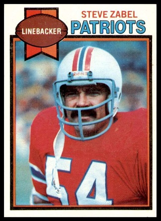 Steve Zabel 1979 Topps football card