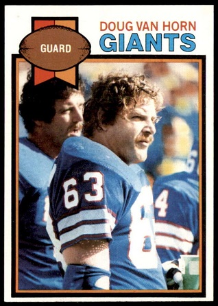 Doug Van Horn 1979 Topps football card