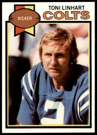 Toni Linhart 1979 Topps football card