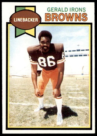 Gerald Irons 1979 Topps football card